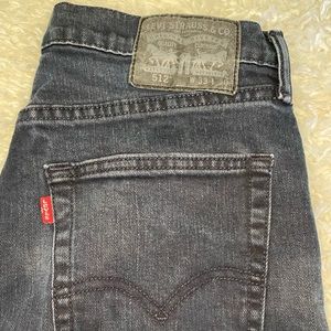 Mens Levi’s 512 Dark Denim Skinny Jeans